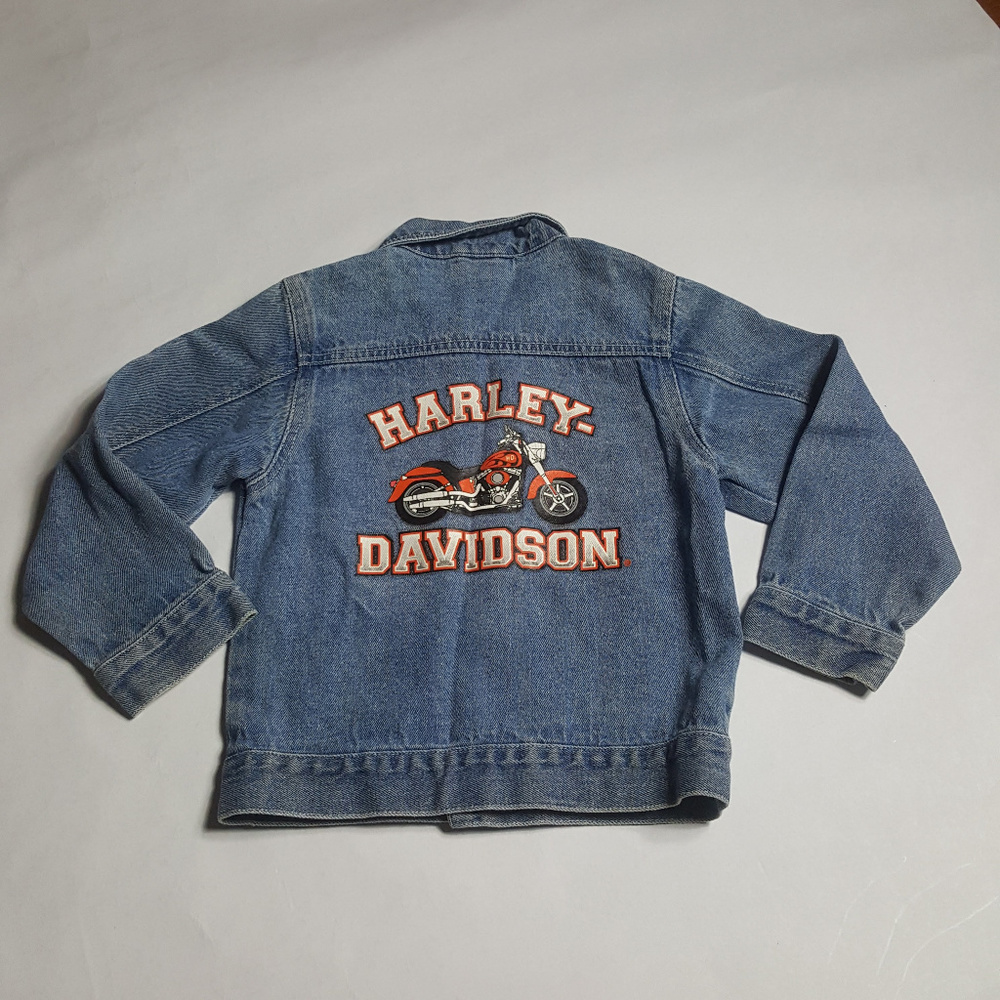 Harley Davidson Jacket Denim Graphic 4/5 - Picture 7 of 7